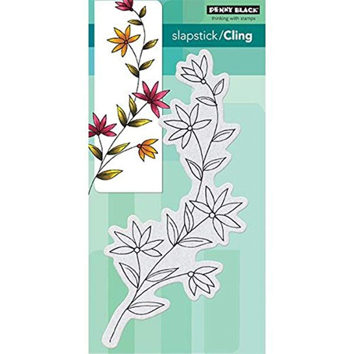 Penny Black Cling Rubber Stamp 3.75-inch x 7.5-inch Sheet-Delightful