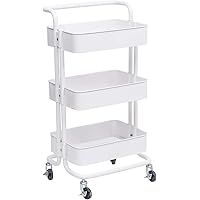 WOLTU Carro de Cocina con Ruedas Estantería de Almacenamiento Marco de