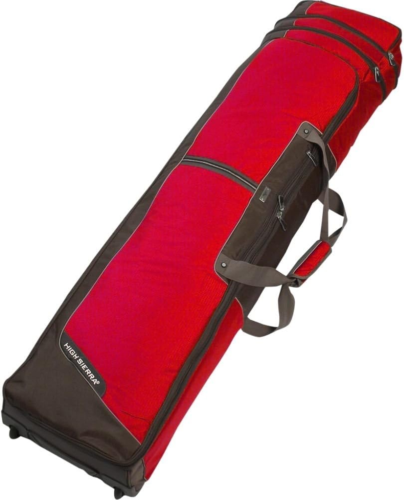 high sierra wheeled double adjustable ski bag