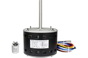 RADINGLIN 5KCP39GGZ183S Blower Motor Replacement Carrier 5KCP39GGS336S 5KCP39GGS335S GE Genteq Fasco 3S044 G3S044 Bryant Payne HC41AE117 Furnace Blower Motor 1/3 HP 115V 1075RPM 4-Speed 2-Year Guarantee