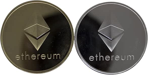 Amazon.com: Ethereum ETH Coins, Set of 2 - Gold and Silver ...