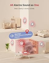X-Sense Smart Smoke Alarm XS0B-MR31 with SBS50 Base 17 Locations Wi Fi view 7