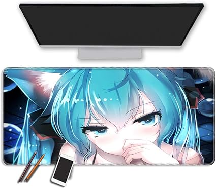 Amazon マウスパッド アニメカワイイガールマウスパッド 大型 おしゃれ アニメ 漫画 ゲーム 防水 滑り止め おしゃれキーボードパッドマウスパッド 80x40cm Yanfann マウスパッド 通販