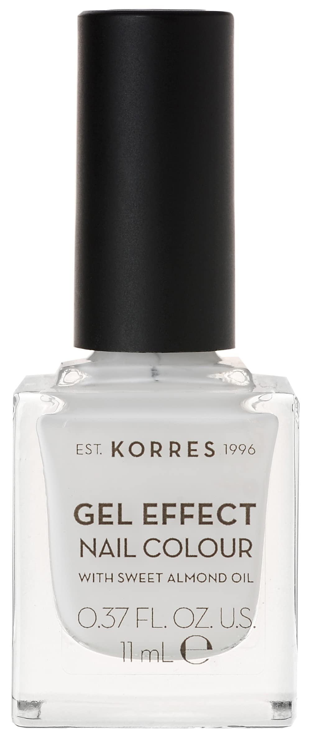 KORRES Natural Gel Effect Nail Colour, Blanc White 11 ml, Vegan