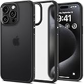 Spigen for iPhone 15 Pro Max Case, Ultra Hybrid [No Magnet Ring][Anti-Yellowing] - Frost Black