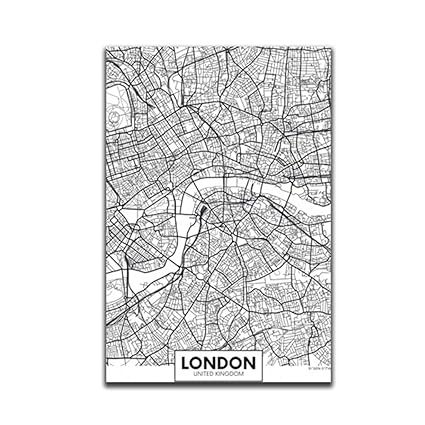 Yangge Londres New York Paris Toile Peinture Murale Du