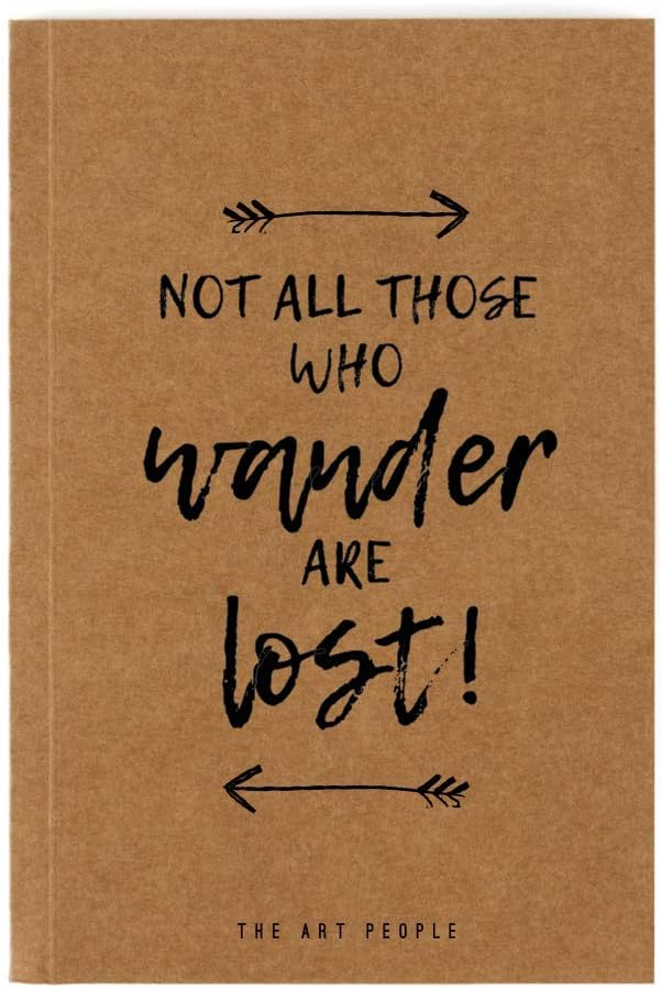 Brights' The Art People Notebook for Journal, Draw, Quotes and Poetry (Brown) [Office Product]