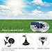 [Limited Offer] TONBUX Solar Ground Lights, Upgraded Garden Pathway Lights Outdoor Waterproof with 8 LED (4 Pack) for Driveway, Deck, Garden, Landscape Lighting (Bright white)