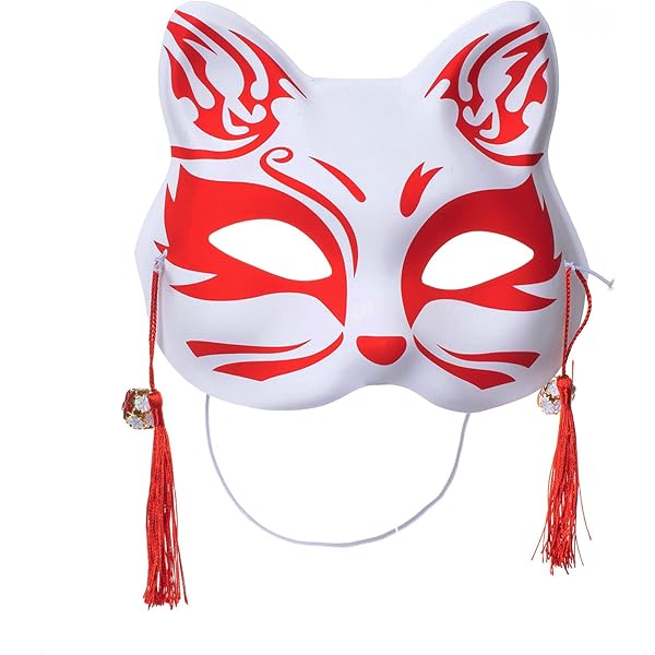 小物 MASU COMIC TOILE DE JOUY SPIKY MASK(RED) LEJIA Anime Demon Slayer Foxes Hand-Painted Japanese Half