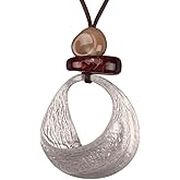 joymiao Chunky Necklace for Women Boho Pendant Necklace Statement Western Choker Necklaces for Women Vintage Bohemian Jewelry