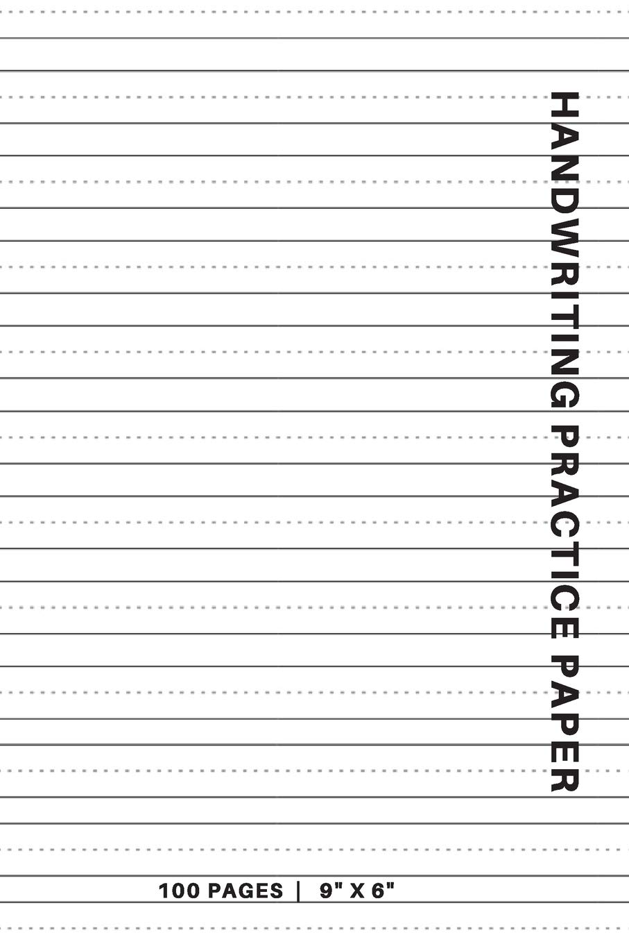 handwriting practice paper lined exercise worksheets for left and right handed writing beginners notebook adele 9781689513463 amazon com books