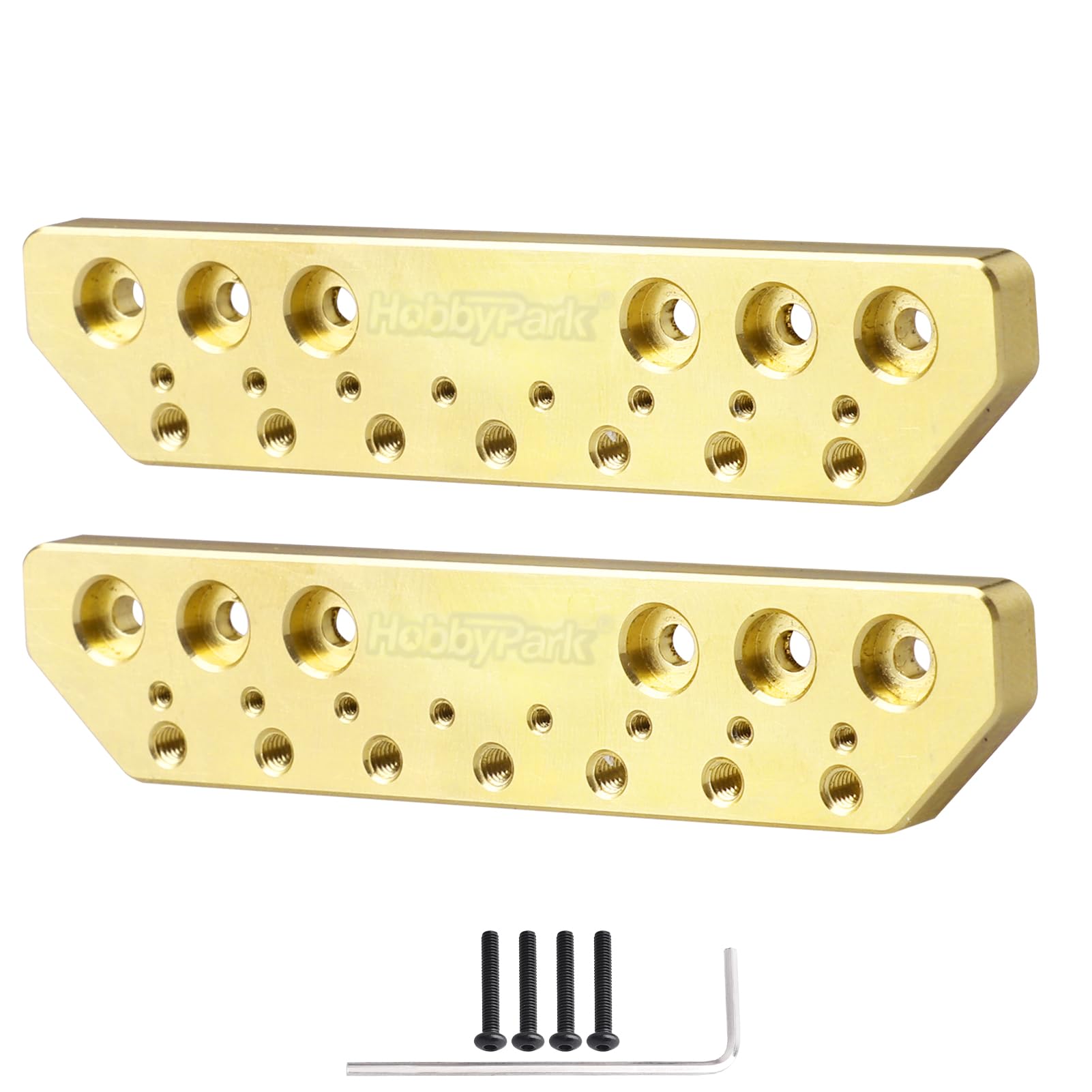 Photo 1 of HobbyPark Brass Boulder Bars Weights for 1/18 Traxxas TRX4M Upgrades Accessories (Gold)