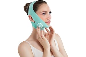 KOSPETSIN Face V Line Tape Massager Device - Soft Fabric Jawline Exerciser, Facial Strap V Line Mask Lifting Belt, V Face Lifting Mask Gift for Women