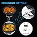 WEISIJI LED Work Light,2PCS Amber Color Motorcycle LED Headlight 20W LED Fog Light Off Road Driving Light ATV UTV LED Light Bar for Jeep Truck Boat SUV Lamps, 2 years Warranty