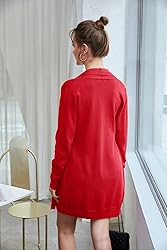 Womens Lightweight Long Sleeve Open Front Long