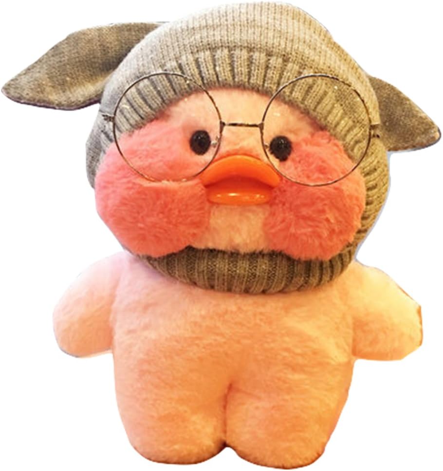 Peitero South Korean net red hyaluronic small yellow duck plush doll toy duck gift,30cm