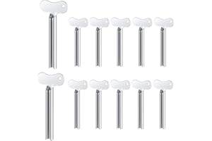 AEIMIAIDE 12 Pcs Toothpaste Tube Squeezer, Metal Tube Paint Squeeze Gadgets for Bathroom Hair Color Dye Hand Cream Cosmetics 