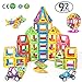 DARVIQS 92 Piece Magnetic Blocks, Magnetic Building Tiles Set, Creativity STEM Toy for Preschool Toddlers, Kids, Girls, Boys