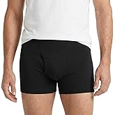 City Threads 100% Organic Cotton, Made in the USA Boxer Briefs for Men with Fly Opening, Organic Cotton Mens Underwear