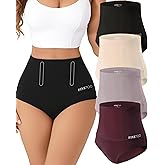FINETOO Tummy Control Underwear Shapewear for Women Seamless High Waisted Panties Moderate Control Briefs S-3XL