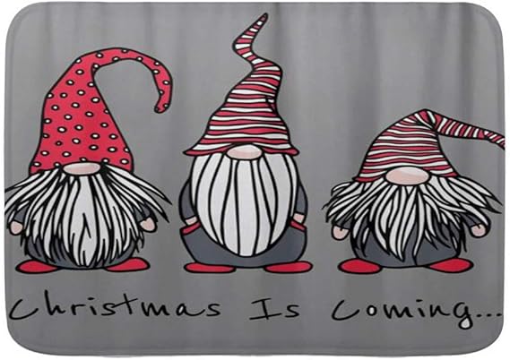 ZOMOY Badematte,Weihnachten Nette Nisse GNOME Weihnachten Funny Elf
