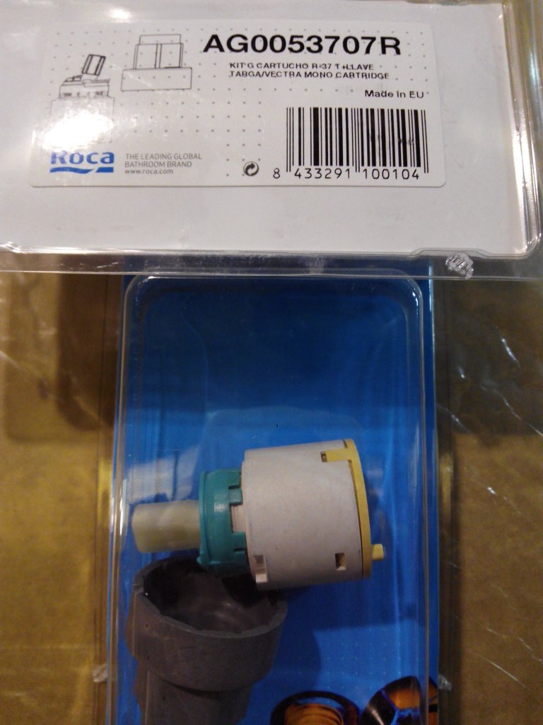 Roca Original Replacements – Kit G Cartridge R-37 T + Key (AG0053707R) – Original Replacement taps.