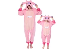 GONAAP Adult Onesie Pajamas Sherpa Animal One Piece Cosplay Costume for Women Men