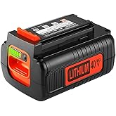 energup 40Volt Replacement for Black and Decker 40V Battery 3A, LBX2040 LST136 LBXR2036 LBXR36 LHT2436 LCS1240 LBX1540 LBX36 LSWV36 LST540 LST136W for Black+Decker 40V Lithium Battery