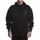 Sullen Men's Ever Performance Tattoo Lifestyle Graphic Long Sleeve Pullover Hooded Fleece Sweatshirt Black