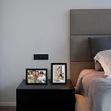 EGOFINE 9x7 Black Solid Wood Photo Frame - Table Top & Wall Mount view 7
