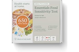 Check My Body Health 650 Items Essentials Food Sensitivity Test Kit for Adults – Non-Invasive Food Intolerance Test Kit – at-Home Hair Sample Bioresonance Testing with Results in 3–5 Days