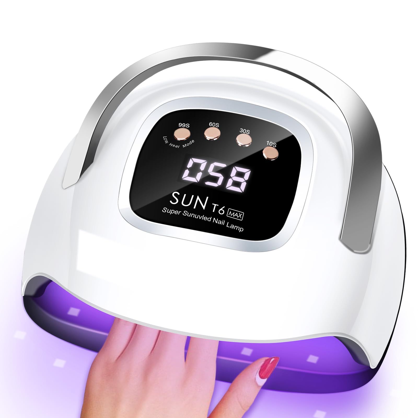 LKE LKE UV Nail Lamp, Dryer 220W Light for Nails with 4 Timers LED Lamp Gel Polish Kit Professional Art Tools Automatic Sensor