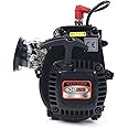 BJTDLLX 32CC 2 Stroke Engine RC car Engine for 1/5 Redcat Hpi ROVAN KM Baja Car Motor, 4 Bolt Air-Cooled Motor Gas Engine Go Kart Engine Kit 32cc Air-Cooled Engine eEasy to Start Recoil Hand Puller