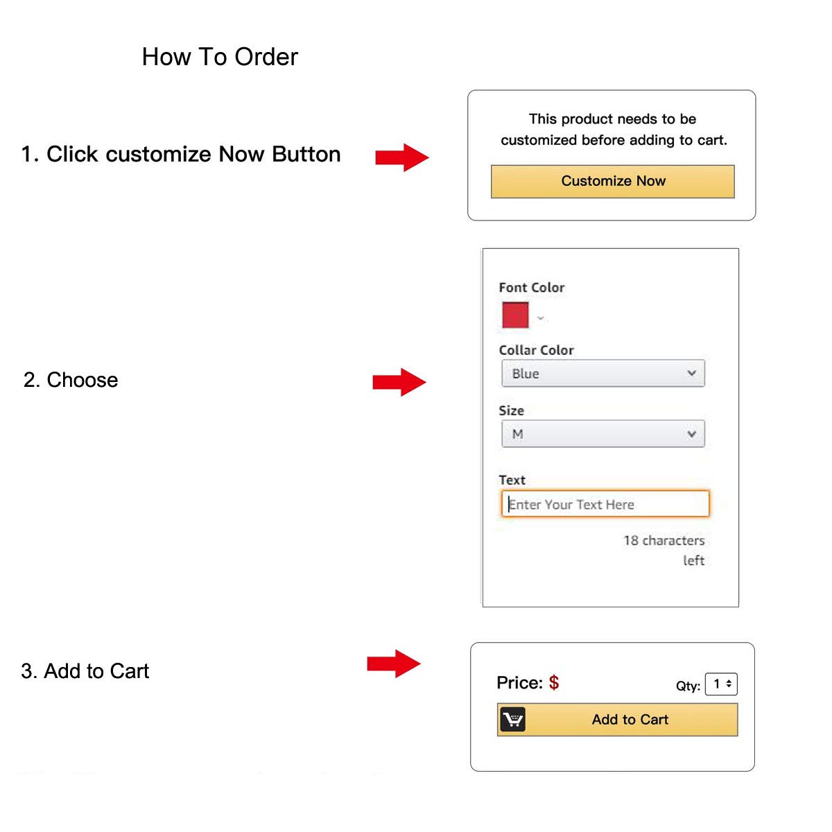 Egoola Personalized Dog Collar Custom Embroidered Pet Name and Phone Number for Small Medium Large Adjustable Dog Collars