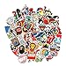 Cool Sticker 100pcs Random Music Film Vinyl Skateboard Guitar Travel Case Sticker Door Laptop Luggage Car Bike Bicycle Stickers (300pcs)