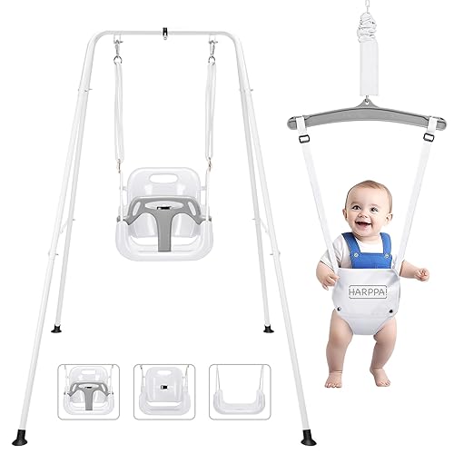 HARPPA in Toddler Swing Set, Foldable Kids Swing Baby Jumper