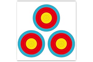 THREE ARCHERS 3 SPOT Vegas Targets Face 30pcs Archery Targets Official Vegas Paper Indoor & Outdoor