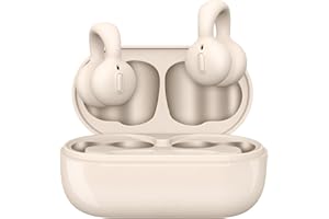 Kinglucky Wireless Earbuds, Deals of The Day Open Ear Sport Headphones Ear Clip Earbuds, Bluetooth 5.3 with Microphone for Noise Call, Air Conduction Wireless Headset for for Running, Cycling, Driving