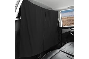 LUCKY TOM Sunshade Screen Covers for Car, Divider Curtain for Travel Camping Sleeping,Travel Easy Removable Curtains