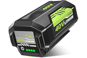 MUNIKIND 1Pack 40v 7500mAh Replacement for Ryobi 40V Battery 7.5Ah Compatible with Ryobi 40 Volt Battery Lithium OP4026A OP4040 OP40201 OP4050A OP4015 OP40261 OP4030 OP40401 OP4060 Power Tools(7.5Ah-1Pack)