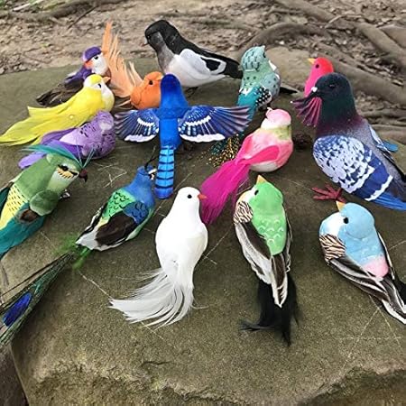 De Nombreux Types Craft Oiseaux Plumes Artificielles Mousse Mini