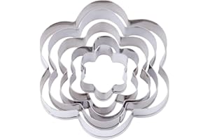 Cookie Type Plum Flower Set of 5 Cookie Cutter Punching Type Stainless Steel Cookie Punching Type H07-04-07 Durability