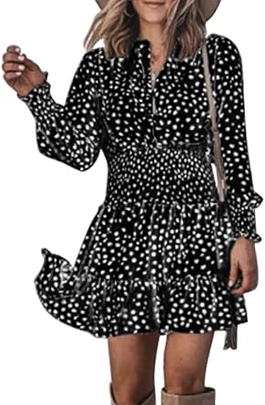 ruffle wrap dress long sleeve