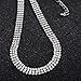 Boosic Stackable White Crystal Choker Necklace Jewelry For Women