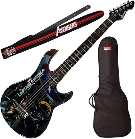 Peavey Capitán América Soldado de invierno Guitarra, Marvel ...