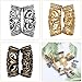 45 Pieces Dreadlocks Braid Hair Heads Hair Tube Beads Hair Braiding Jewelry Hair Decoration Accessories