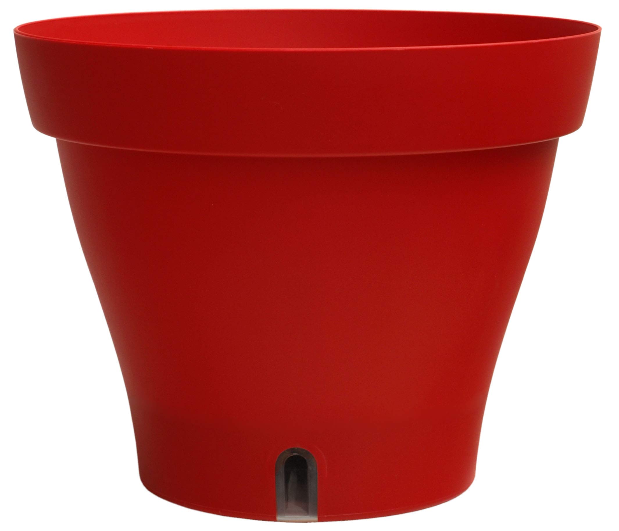 Poetic Round Self-Watering Planter, 33.2cm Diameter, Red