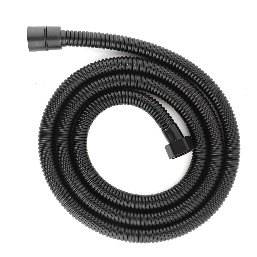 Cikonielf Shower Hose Stainless Steel And Brass Long Flexible Replacement Shower Head Hose Home Bathroom Supply Black