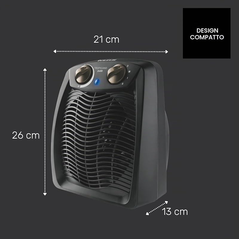 Tropicano 2400 Termoventilatore 2400W, 2 Potenze, Termostato
