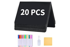 20PCS Mini Chalkboard Food Labels for Party Buffet Display - Small Price Display Signs, Reusable Catering Reserved Table Tags